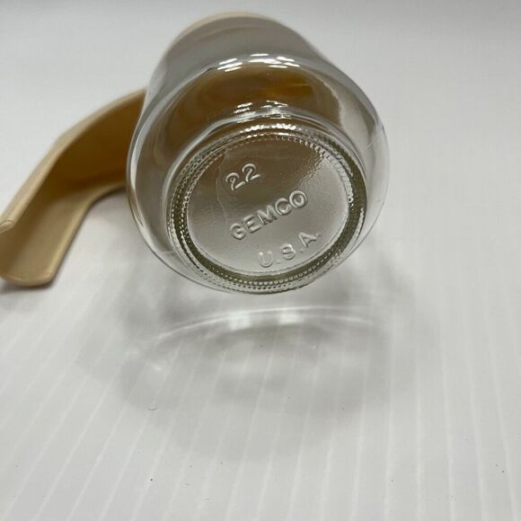 Vintage Gemco Small Glass Syrup Pitcher Dispenser - Picture 7 of 11